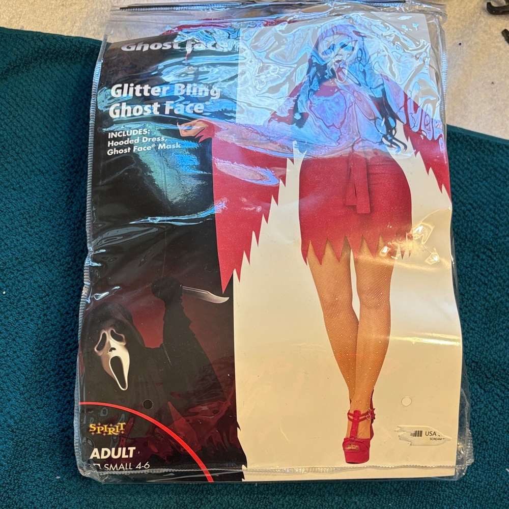 Spirit Pink and Black “SCREAM”  Ghost Costume Size Adult Small